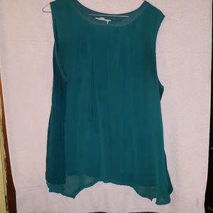 Green dress tank top